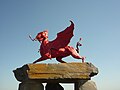 Red Dragon sculpture, Welsh Memorial Park, Ypres