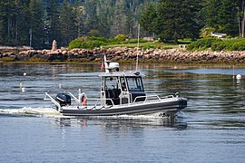 2021-07-20 02 Maine Marine Patrol Boat at Winter Harbor ME USA.jpg