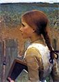 Écolière à la natte de Sir George Clausen