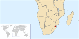 Mappa di Regnu d'eSwatini