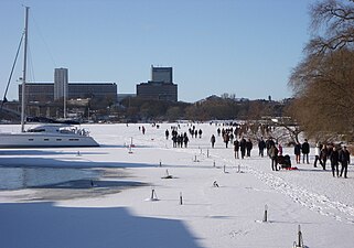 På vintern vid Norr Mälarstrand