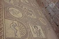 Mosaico en la Iglesia de Petra.