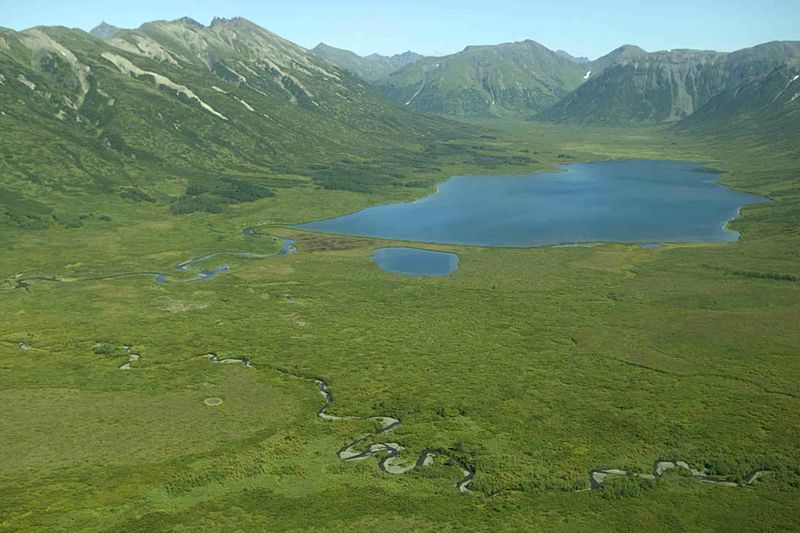 File:Beautiful mountain valley and lake landscape.jpg