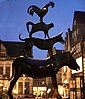 Musicians of Bremen sculpture