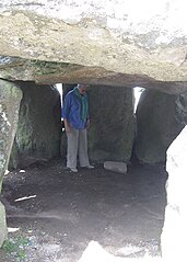 Grabkammer der Dolme von Crucuno bei Plouharnel, Morbihan