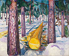 The Yellow Log. 1912. 129.5 × 159.5 cm. Munch Museum, Oslo