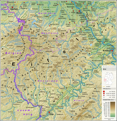 Mapa pasma górskiego