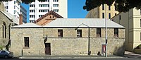 Gebouw met het Royal Tennis Court in Hobart, Tasmanië