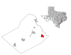 Location of Boling-Iago, Texas