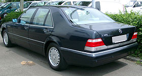 Mercedes W140 S320 του 1996 - 1998, με αισθητήρες υπερήχων Parktronic εμπρός και πίσω.