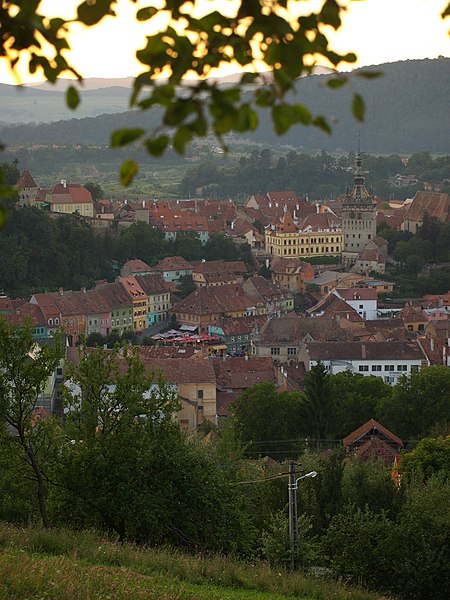 File:Cetatea Sighisoara si Orasul de Jos.jpg