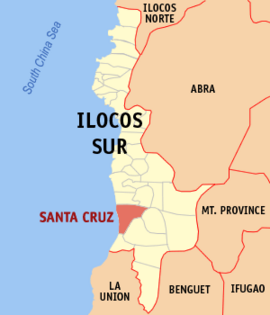 Santa Cruz na Ilocos Sul Coordenadas : 17°5'7"N, 120°27'19"E