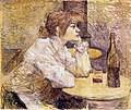 Henri de Toulouse-Lautrec: Die Trinkerin, Porträt der Suzanne Valadon, um 1888