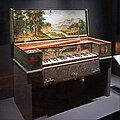 Ein bemaltes flämisches Virginal von Andreas Ryff (1550–1603) aus dem Jahre 1572 im Musikmuseum Basel