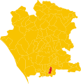 Collocatio finium Municipii in Provincia Casertana.