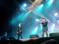 Modern Talking during their final concert, in 2003