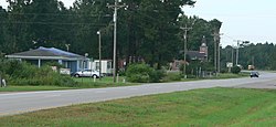 Awendaw, with U.S. Highway 17 in foreground