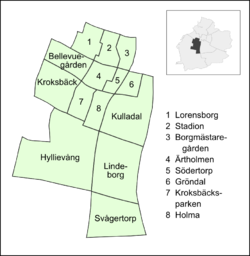 Hyllie's neighbourhoods