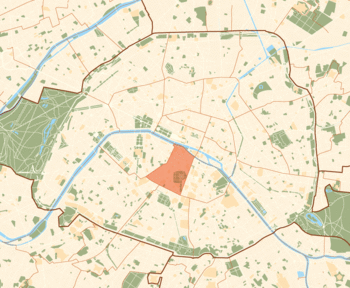 Carte des arrondissements parisien