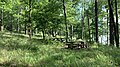 Picnic tables at Turkey Creek Water Park.