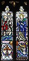 South aisle west window in memory of the parents and husband of Mrs Elsie Hammond (née Pritchett). By Pope and Parr 1960.