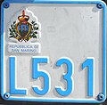 Motorcycle plate