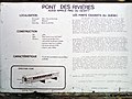 Information sur le pont Des Rivières et sur les ponts couverts (printemps 1983)