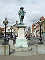 Statue d'Oliver Cromwell à St Ives dans le Cambridgeshire.