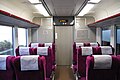 グリーン車の平屋部分の車内