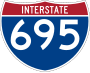 Interstate 695 marker