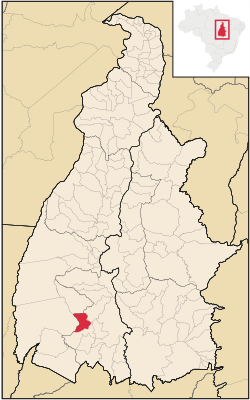 Location in Tocantins state