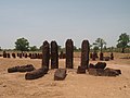 Image 10The Senegambian stone circles (Wassu section) believed by archaeologists and historians to be built by the Serer people of the Senegambia region. The Senegambia stone circles are the largest concentration of stone circles seen anywhere in the world according to UNESCO. They are sacred burial grounds and a place of ritual offerings (kuur in Serer). Credits: Sarang, AnonMoos, (and Yoonir file by Tamsier) For more about the pentagram in Serer spirituality, see Yoonir in Serer religion and Serer creation myth.