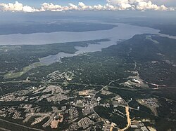 Aerial view of Stafford