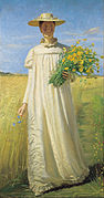 Anna Ancher returning from the field