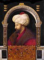 Gentile Bellini. Portrait du sultan ottoman Mehmed II le Conquérant. 1480. Huile sur toile, 70 × 52 cm, National Gallery.