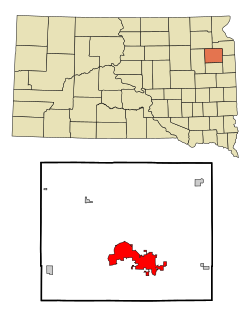 Location in Codington County and the state of South Dakota