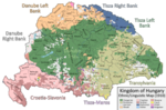 Map of the Kingdom of Hungary in 1910, based on the Hungarian census of the same year. Hungarians are marked in dark green.