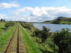 Jernbanesporene til (CDRJC) nær stasjonen Fintown.