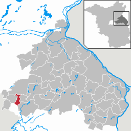 Läget för kommunen Fredersdorf-Vogelsdorf i Landkreis Märkisch-Oderland