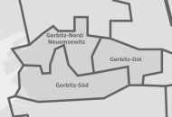 Einteilung des Stadtteils Gorbitz in drei Statistische Stadtteile