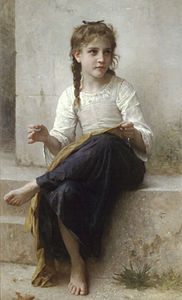 William Bouguereau Sewing