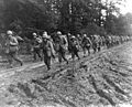 The American 442nd Regimental Combat team, made up of Japanese-Americans