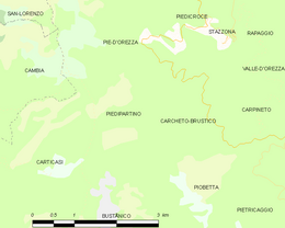 Piedipartino – Mappa