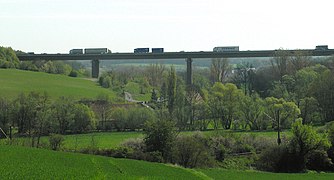 Talbrücke der A 7 bei Gänheim