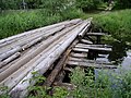 Bridge over Chyernyets River near Chukhilino, Belarus/Russia border