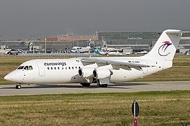 Un ancien BAe 146 d'Eurowings