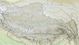 Location of the lake in Tibet.