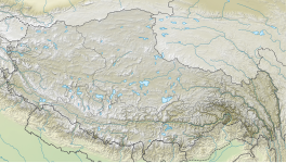 Map showing the location of Khumbu