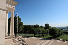 View from the memorial