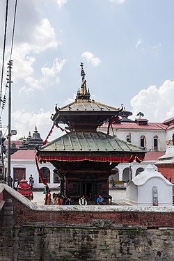 Pasupatinath Temple area from the bank of Bagmati river..